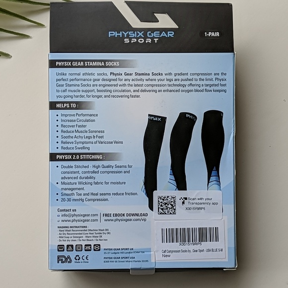 Stamina Compression Socks New in Box Size Small - Picture 3 of 5